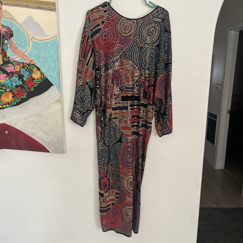 France’s La Vie  Multicolor Patterned Dress - Picture 3 of 4